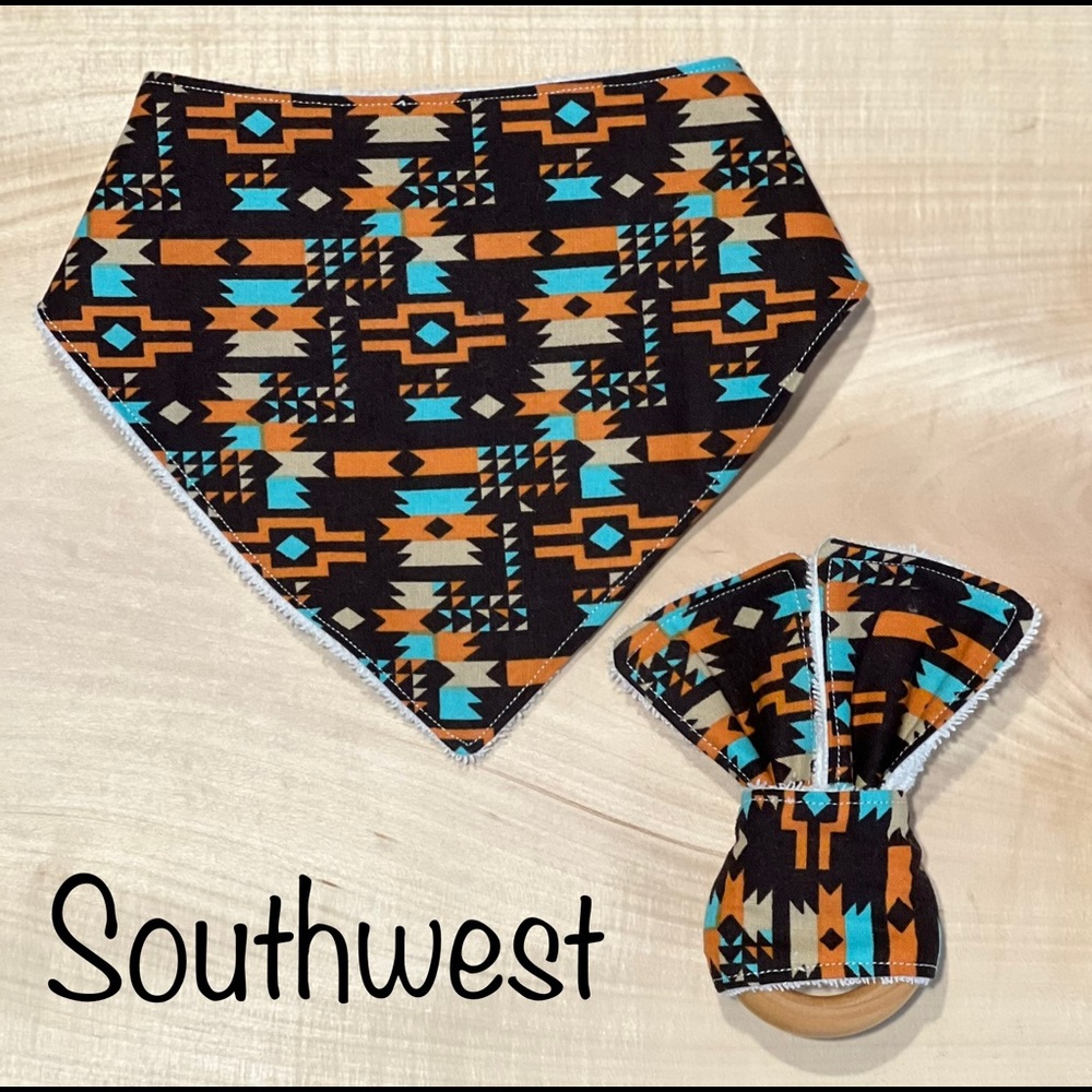 Southwest Bib and Teether!